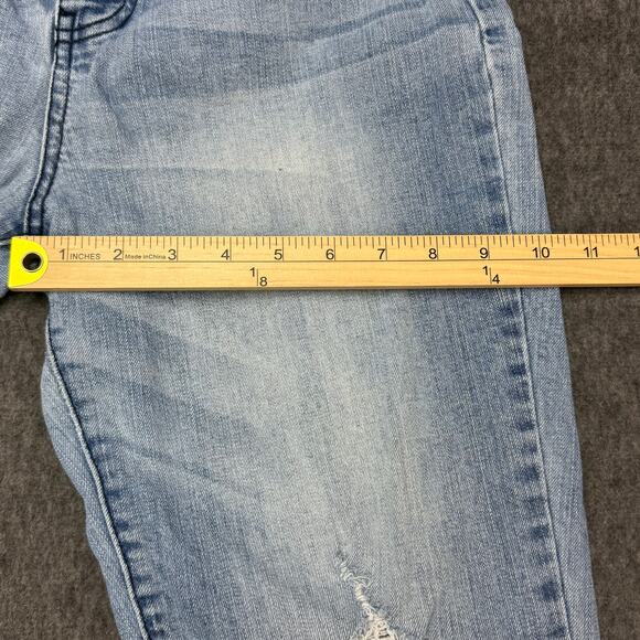 Celebrity Pink Jeans Womens Size 9/29 (30X28) Distressed High Rise Straight Leg‎ - Picture 10 of 15